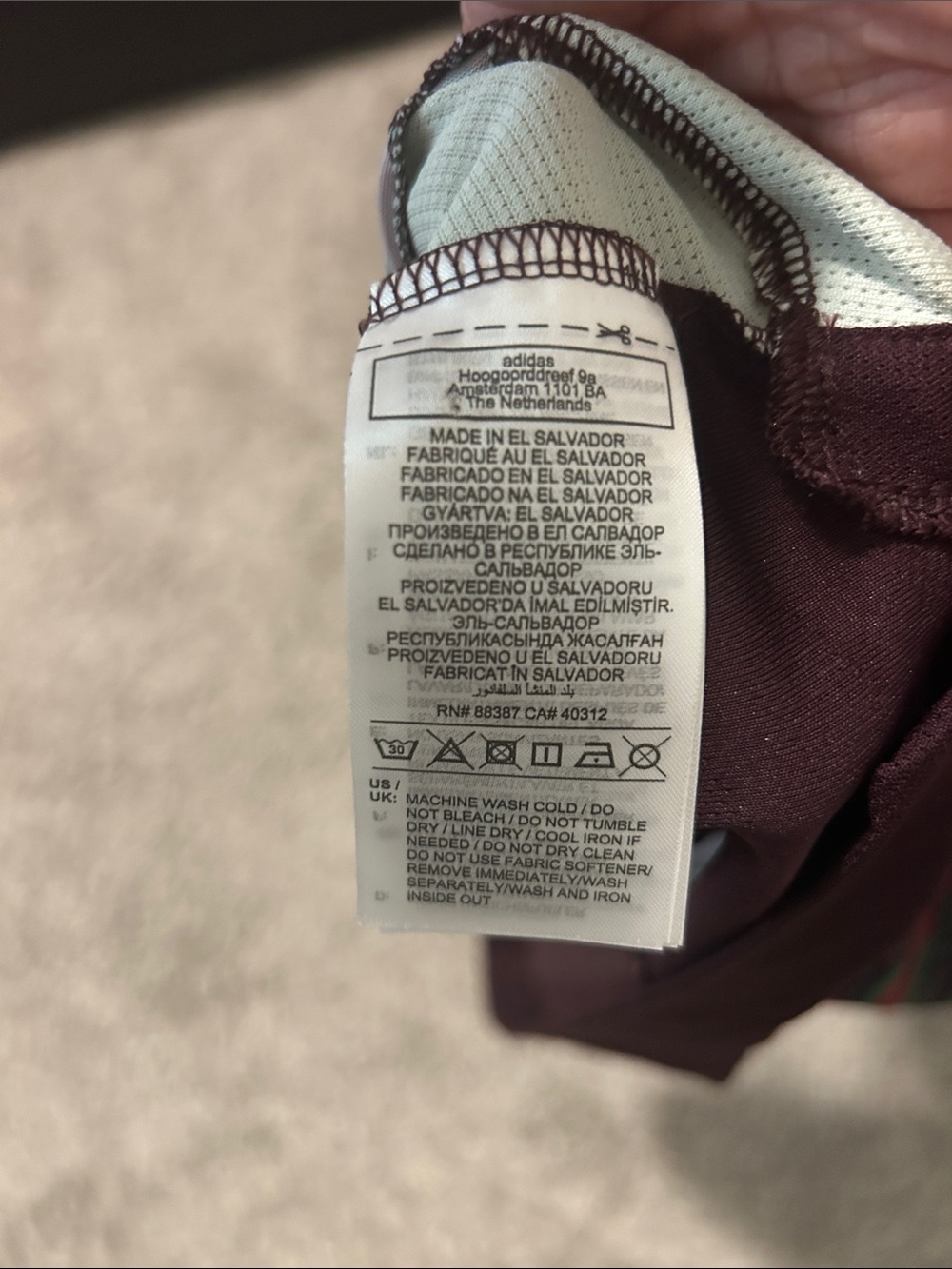 adidas Mexico Graphic Soccer Jersey - Green & Maroon - Picture 6 of 7